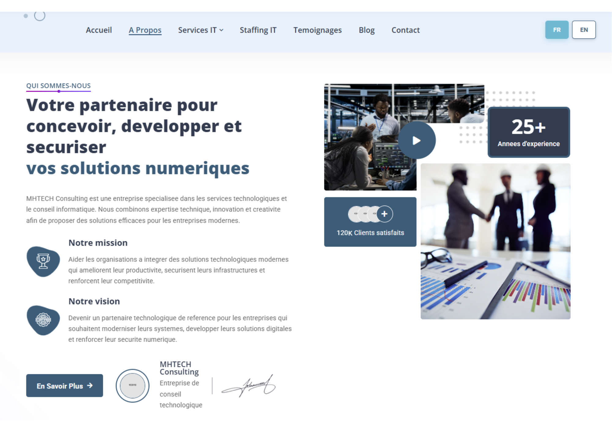 Aperçu du projet DigitD'Or et MH Tech